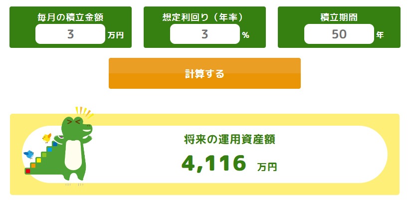 つみたてnisa試算
