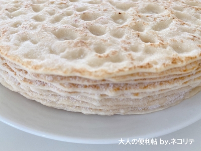 家でクレープ作り