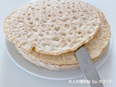 家でクレープ作り
