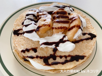 家でクレープ作り