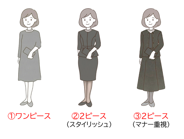 女性の喪服